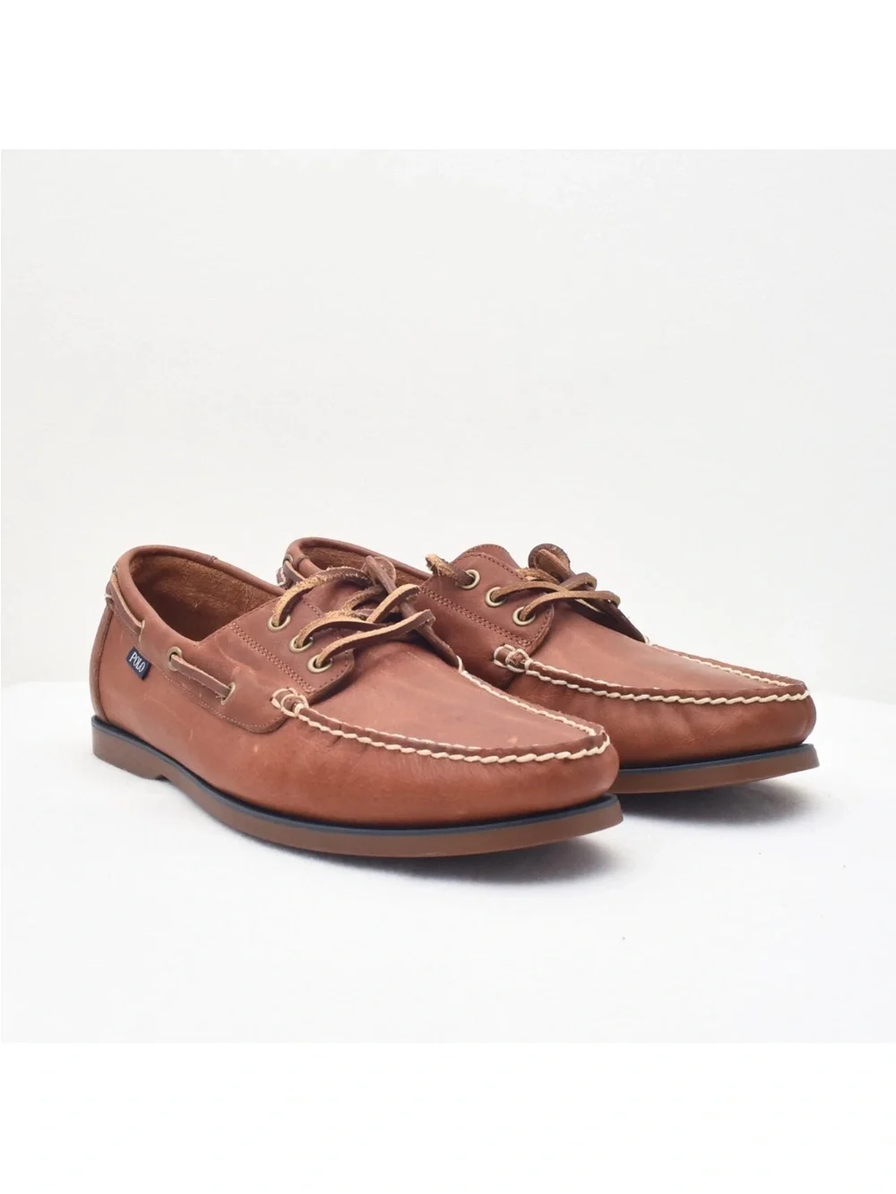 New Men’s Polo Ralph Lauren Sz 10 “Bienne” Oil Tumbled brown leather Loafer Shoe